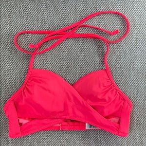 PINK Cross Bikini Top